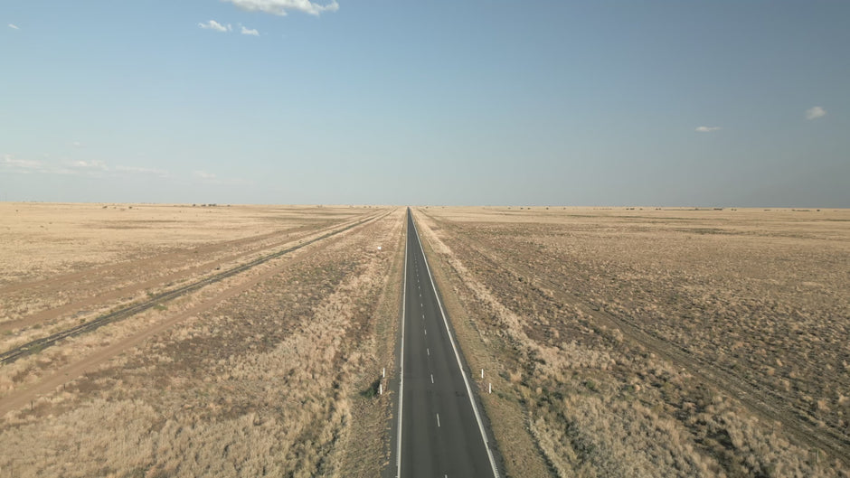 4K Drone over Outback Highway